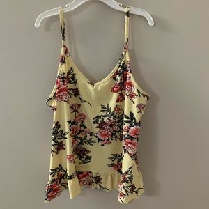 Yellow Floral Tank